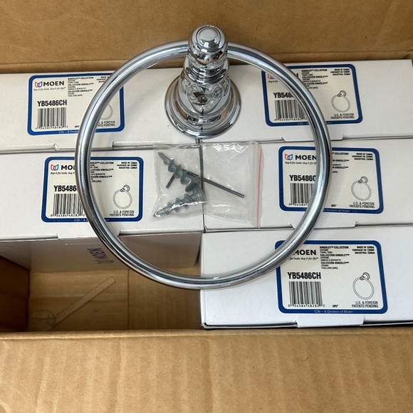 Moen Towel Rings in Chrome - Picture 1 of 5
